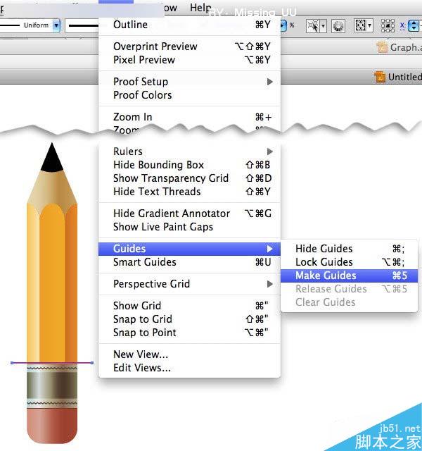 AI制作创意柱形图 脚本之家 AI实例教程