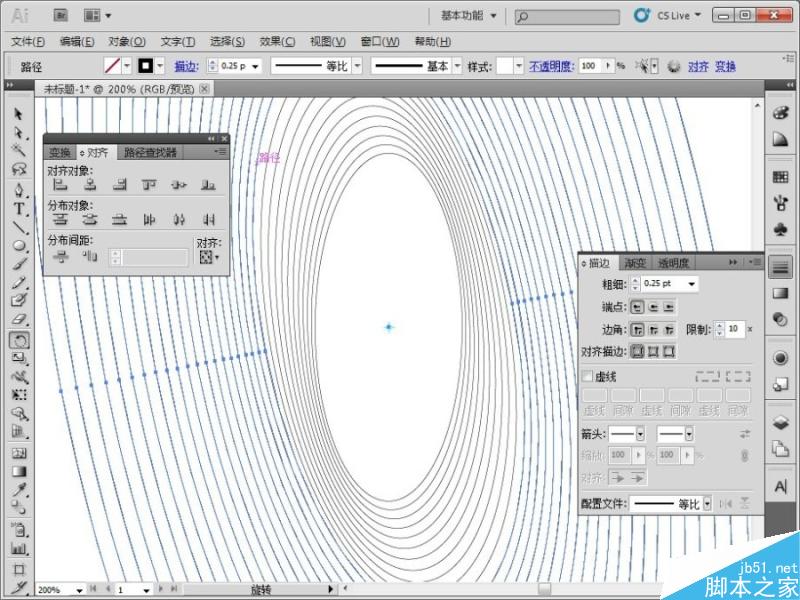 AI制作复杂钞票底纹 脚本之家 AI实例教程