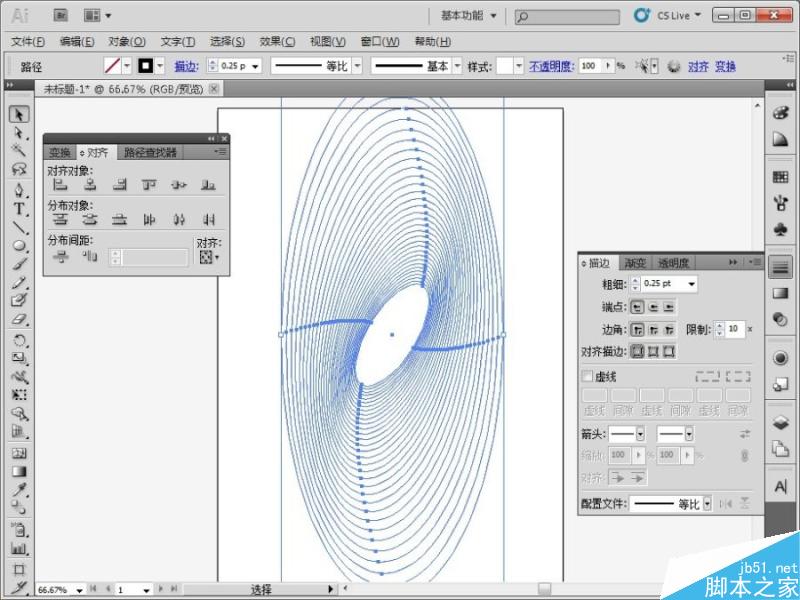 AI制作复杂钞票底纹 脚本之家 AI实例教程