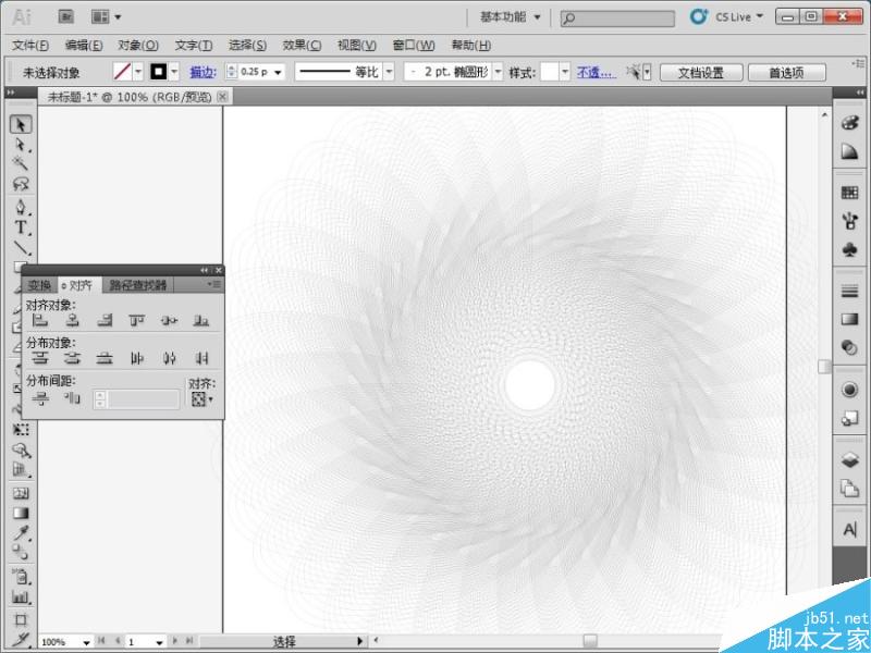 AI制作复杂钞票底纹 脚本之家 AI实例教程