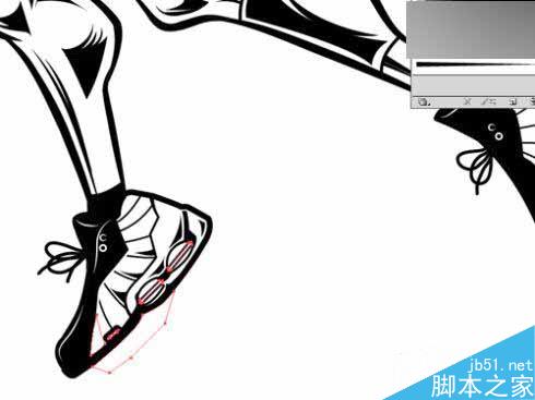 AI绘制扣篮王文森卡特插画 脚本之家 AI实例教程