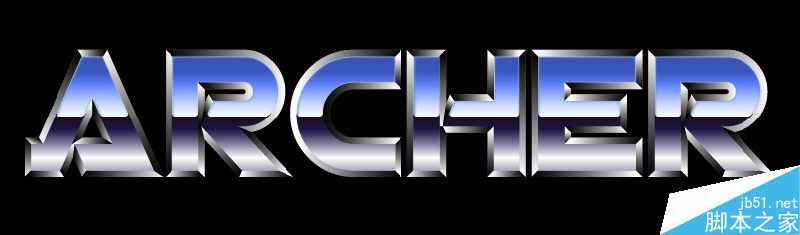 AI制作质感金属文字效果教程 脚本之家 AI实例教程
