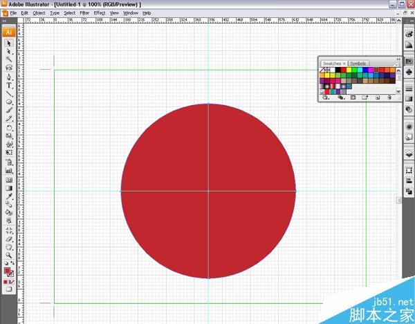 AI绘制救生圈 脚本之家 AI实例教程
