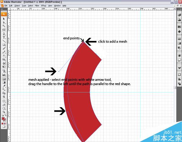 AI绘制救生圈 脚本之家 AI实例教程