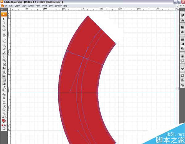AI绘制救生圈 脚本之家 AI实例教程