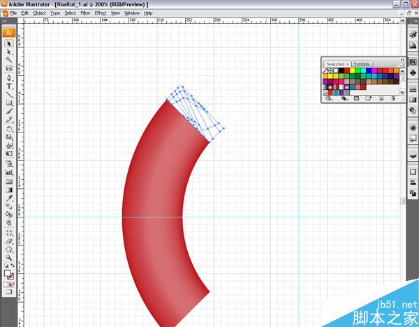 AI绘制救生圈 脚本之家 AI实例教程