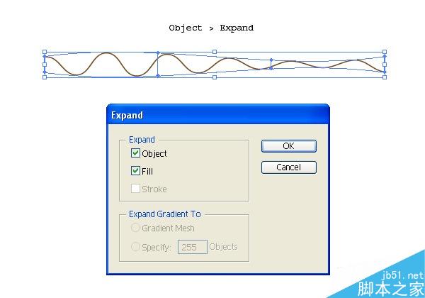 Illustrator制作香浓咖啡涟漪 脚本之家 AI教程