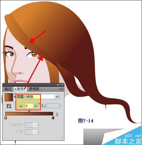 Illustrator鼠绘教程：插画人物系列之清纯美女的绘制_中国教程网