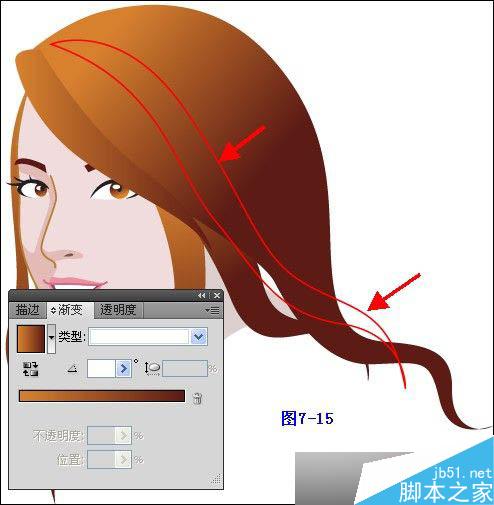 Illustrator鼠绘教程：插画人物系列之清纯美女的绘制_中国教程网