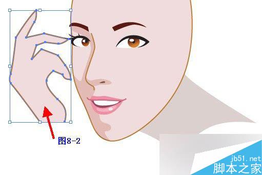 Illustrator鼠绘教程：插画人物系列之清纯美女的绘制-中_中国教程网