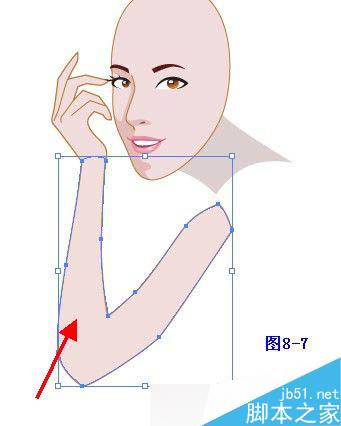 Illustrator鼠绘教程：插画人物系列之清纯美女的绘制-中_中国教程网