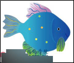 Illustrator绘制可爱的卡通鱼 脚本之家 AI教程