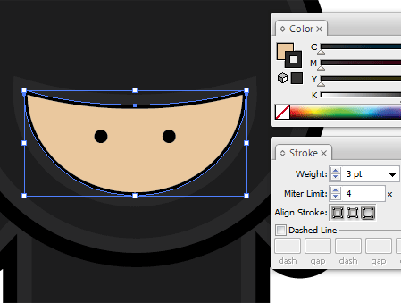 AI绘制可爱忍者部队 脚本之家 AI实例教程