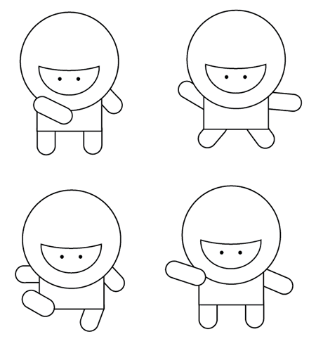 AI绘制可爱忍者部队 脚本之家 AI实例教程