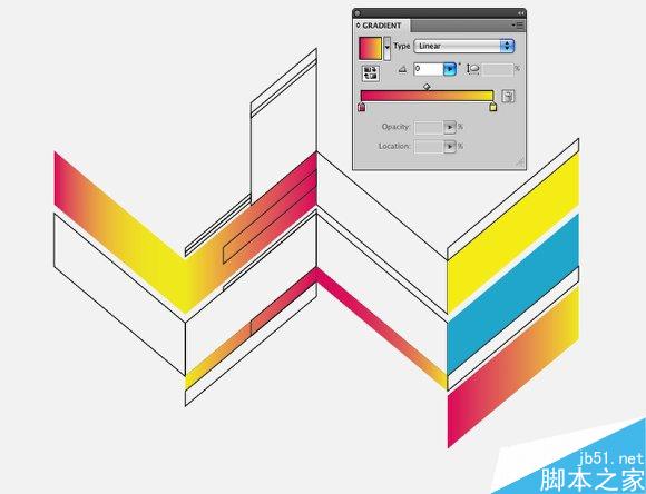 AI+PS制作七彩几何图案 脚本之家 AI实例教程