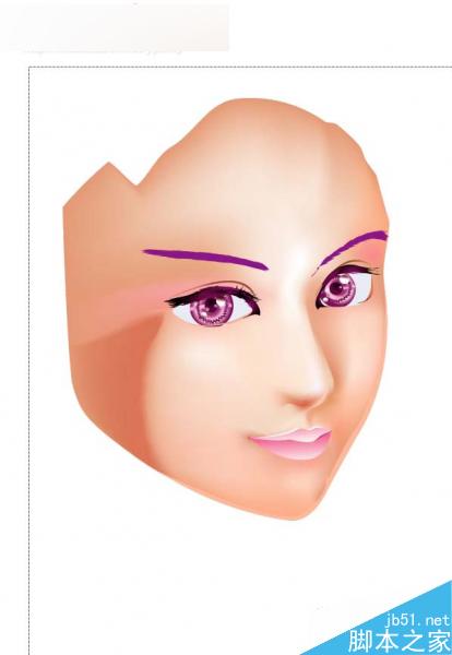 AI绘制漫画女孩插画 脚本之家 AI实例教程8.jpg