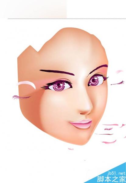 AI绘制漫画女孩插画 脚本之家 AI实例教程9.jpg