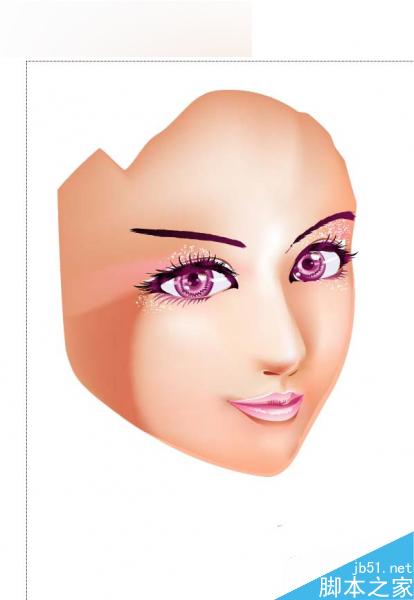 AI绘制漫画女孩插画 脚本之家 AI实例教程10.jpg