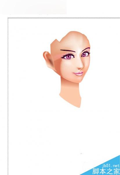 AI绘制漫画女孩插画 脚本之家 AI实例教程11.jpg