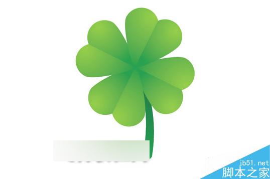 AI绘制漂亮四叶草 脚本之家 AI实例教程