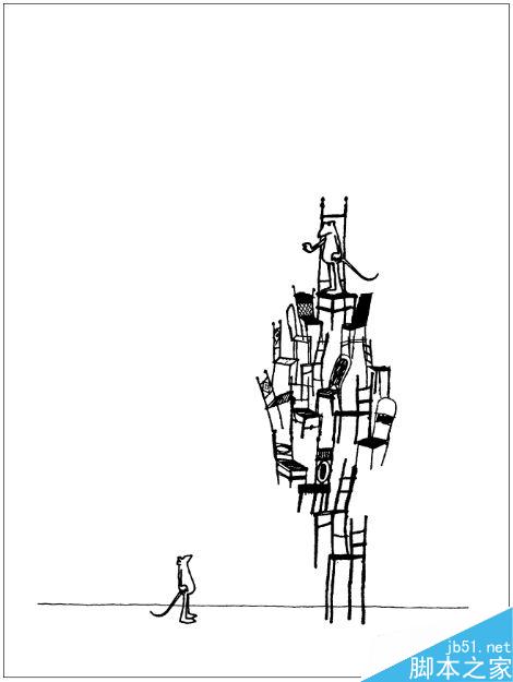 illustrator绘制插画海报 脚本之家 AI实例教程