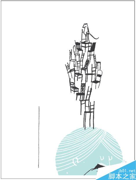 illustrator绘制插画海报 脚本之家 AI实例教程