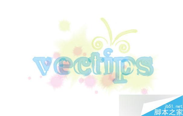 AI制作水彩文字效果 脚本之家 AI教程