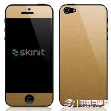 为iPhone5S贴一层土豪金贴纸