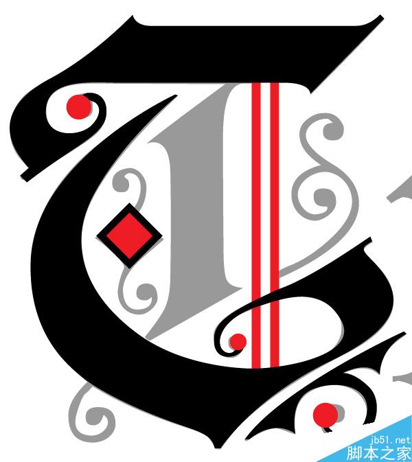 AI+Cinema 4D打造高贵的立体字 脚本之家 AI教程