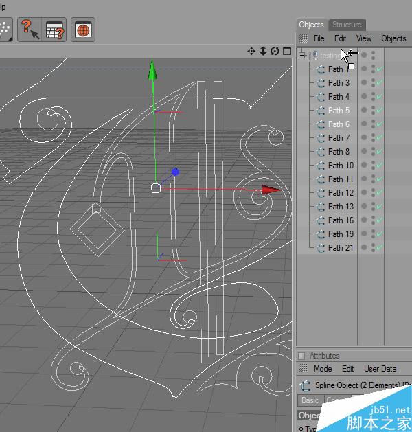 AI+Cinema 4D打造高贵的立体字 脚本之家 AI教程
