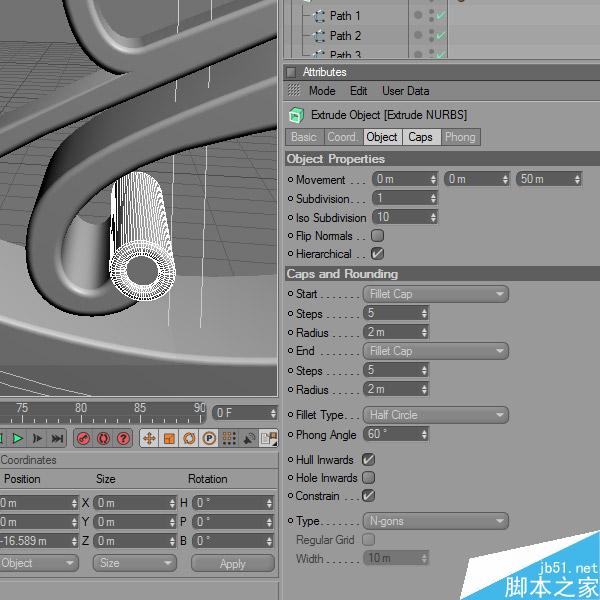 AI+Cinema 4D打造高贵的立体字 脚本之家 AI教程