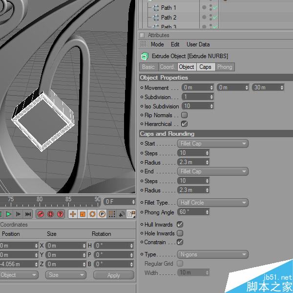 AI+Cinema 4D打造高贵的立体字 脚本之家 AI教程