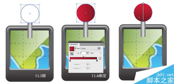 AI绘制GPS图标 脚本之家 AI教程