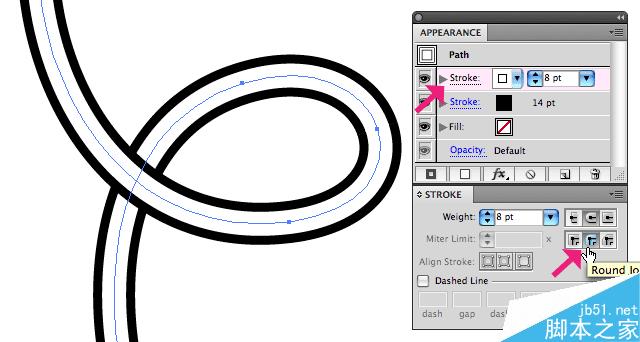 AI控制路径剪切后的间距 脚本之家 ai教程