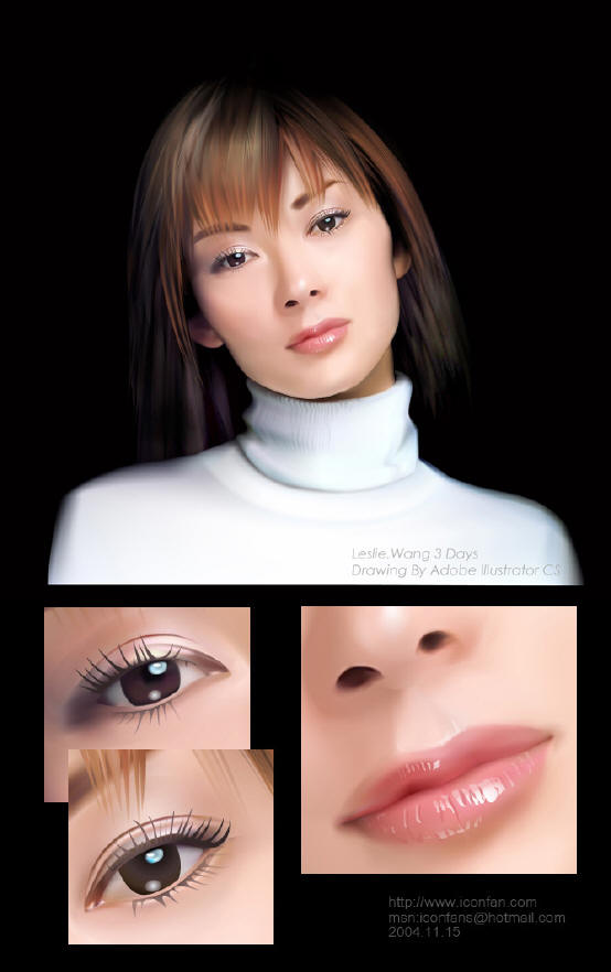 AI教程 AI渐变网格打造美女精致五官 脚本之家 AI实例教程