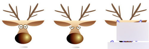 Illustrator绘制矢量风格简笔驯鹿头像_脚本之家　AI实例教程