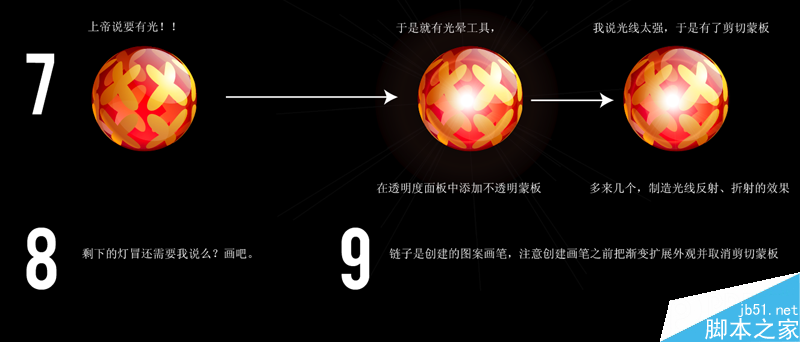 AI绘制水晶灯笼 脚本之家 AI教程