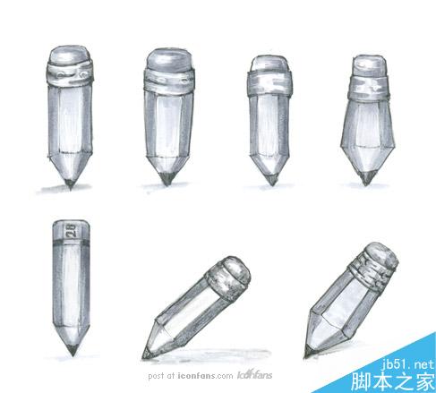 AI制作铅笔图标 脚本之家 AI教程