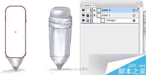 AI制作铅笔图标 脚本之家 AI教程