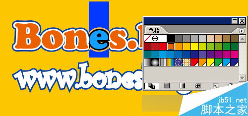 AI制作漂亮多边字 脚本之家 AI教程