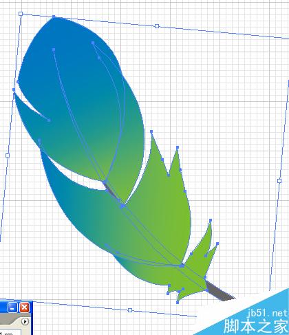 AI教程：AI渐变网格绘制PS CS2漂亮羽毛 脚本之家 fevte.com