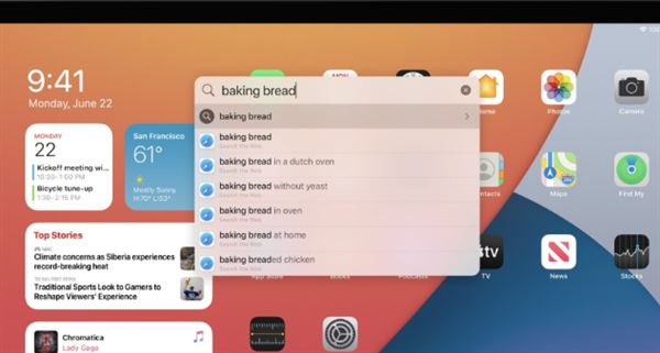 苹果发布iPad OS 14系统:支持侧边栏、全局搜索 来电通话不再全屏