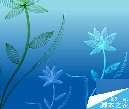 AI绘制矢量线型花朵 脚本之家 AI教程