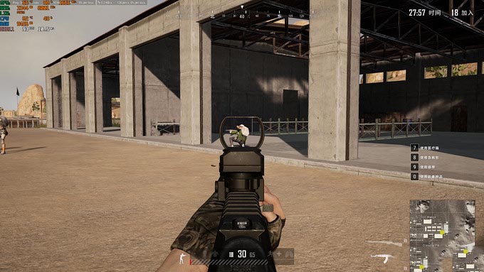 红点:93fps,GPU:65°C、CPU:62°C