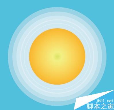 Adobe Illustrator做一个有光晕的太阳