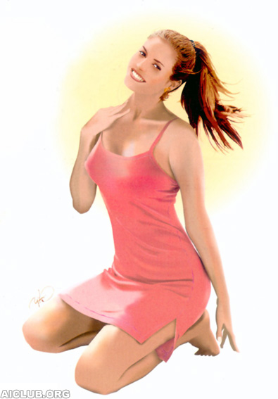 Illustrator网格工具绘制漂亮MM 脚本之家 AI教程