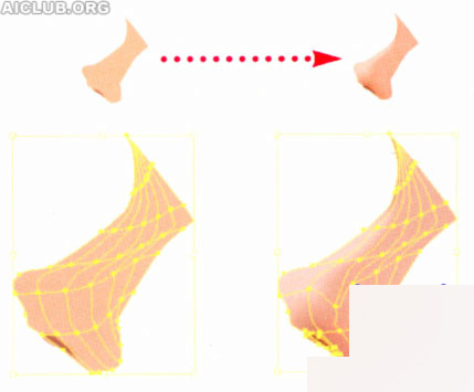 Illustrator网格工具绘制漂亮MM 脚本之家 AI教程