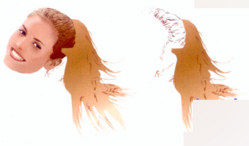 Illustrator网格工具绘制漂亮MM 脚本之家 AI教程