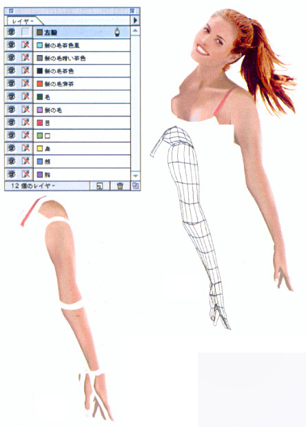 Illustrator网格工具绘制漂亮MM 脚本之家 AI教程