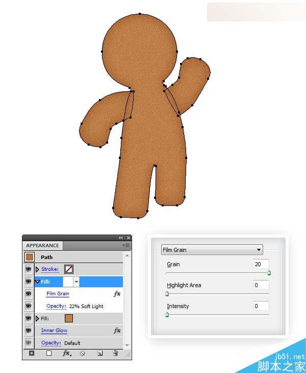 Illustrator绘制立体风格的饼干小人教程,PS教程,思缘教程网
